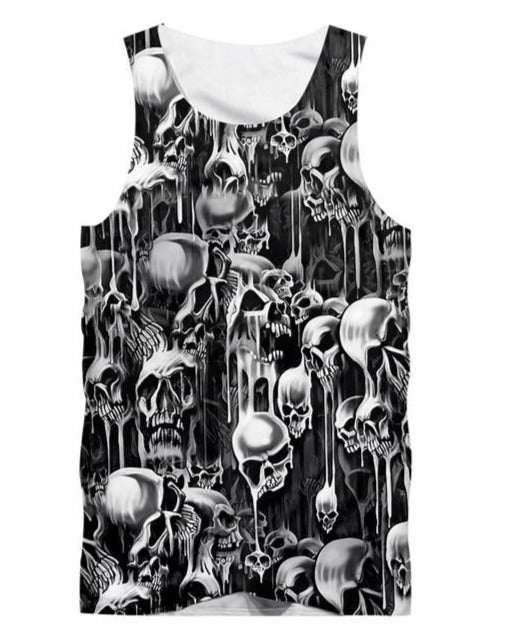 Goth Skull Tank Top