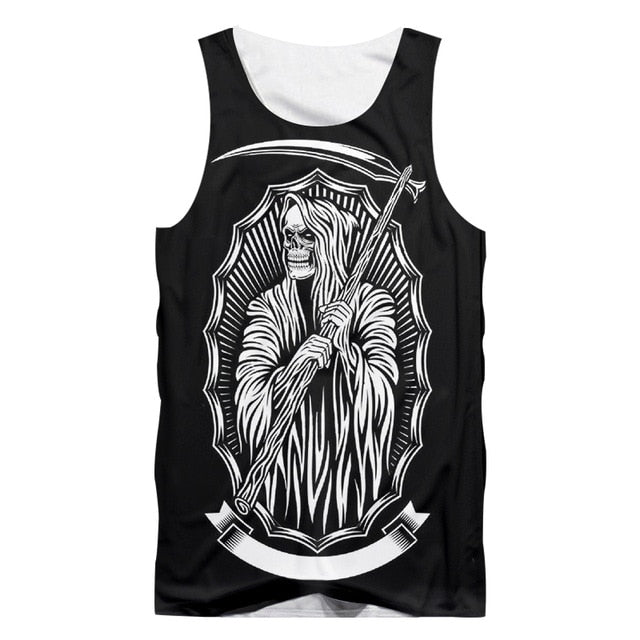 Skull Back Tank Top