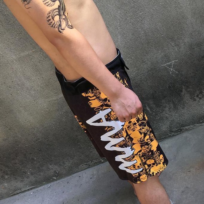 Stylish Swimming Skull Shorts
