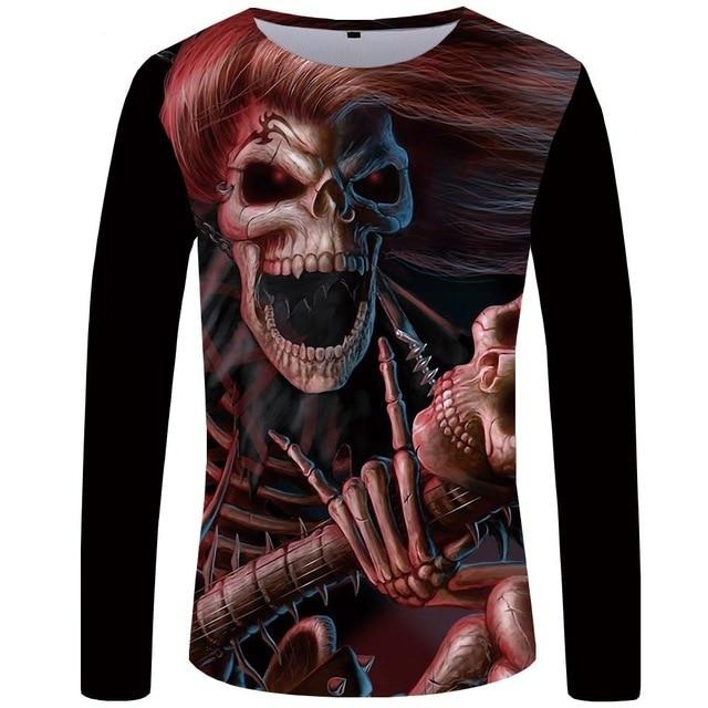 Mens Skull Long Sleeve Shirts