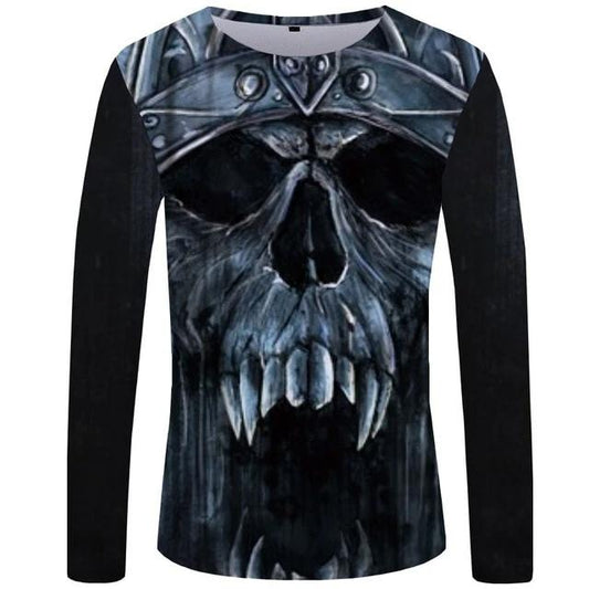 Skull Long Sleeve Shirt Men's