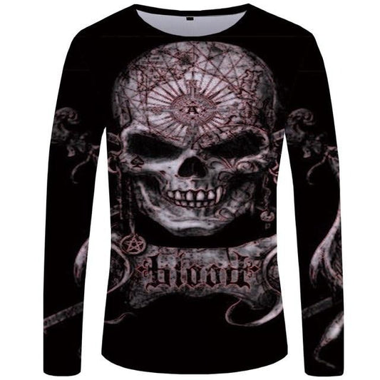 Long Sleeve Skull T Shirts