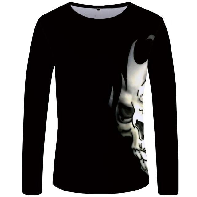 Mens Long Sleeve Skull Shirts