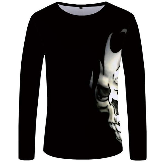 Mens Long Sleeve Skull Shirts
