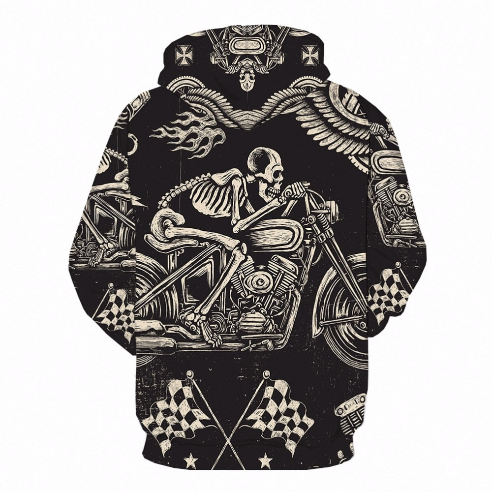 Harley Davidson Skull Hoodie Sale