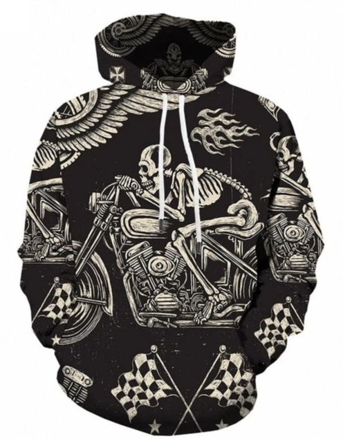 Harley Davidson Skull Hoodie
