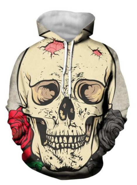 Womens Skull Hoodie