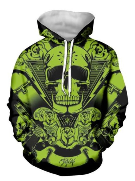 Green Skull Hoodie