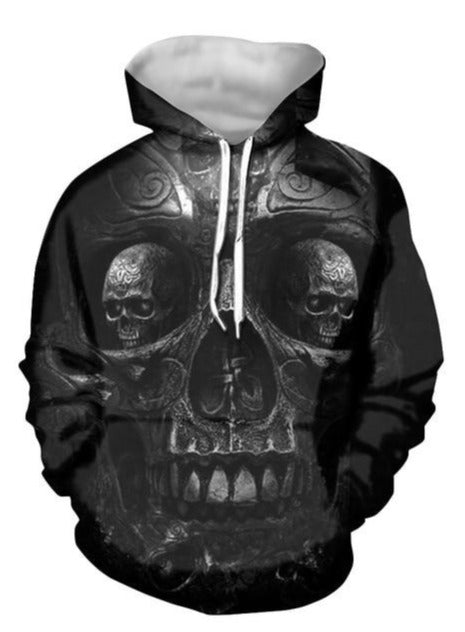 Black Skull Hoodie