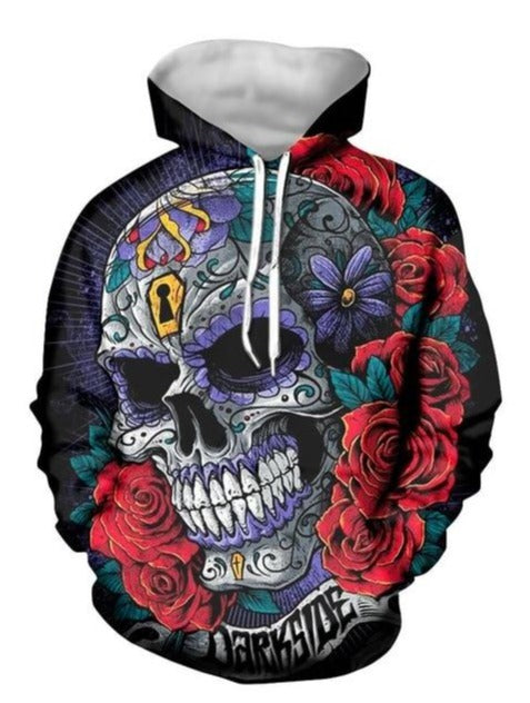 Mens Sugar Skull Hoodies