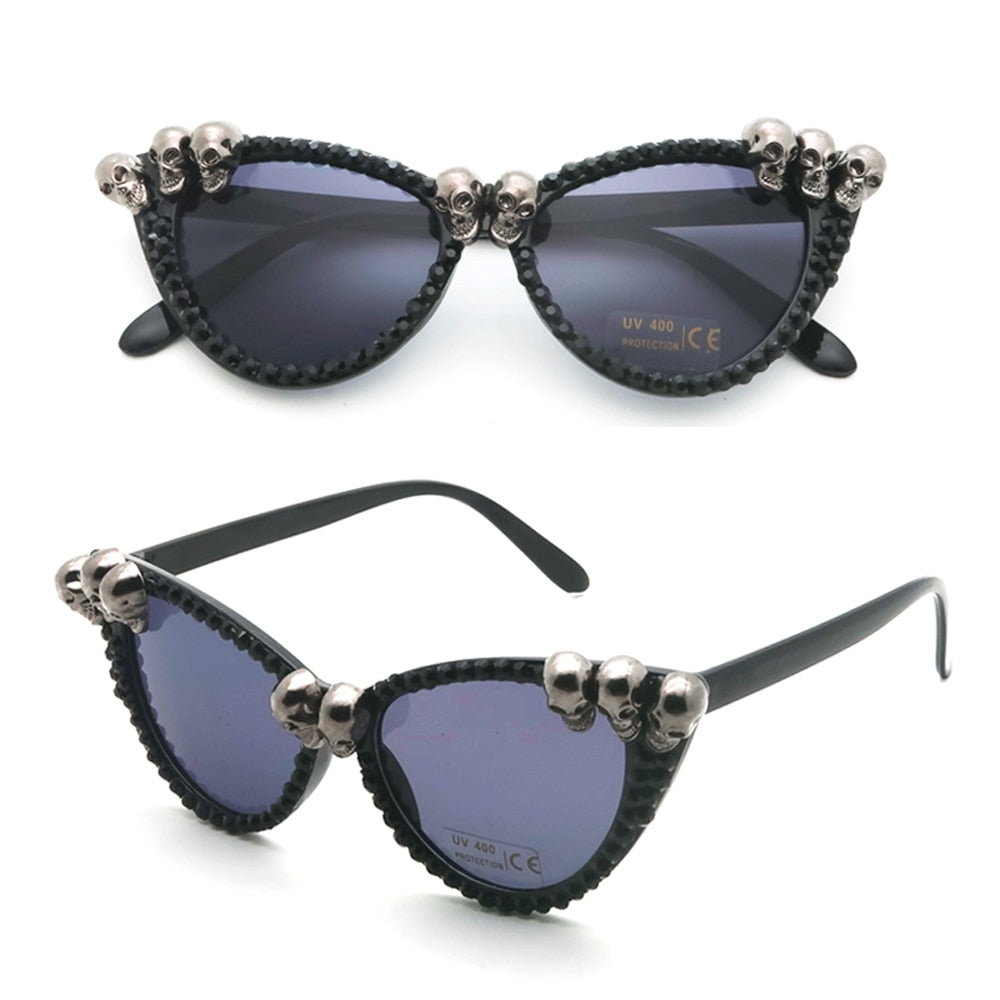 Beach Queen Skull Sunglasses