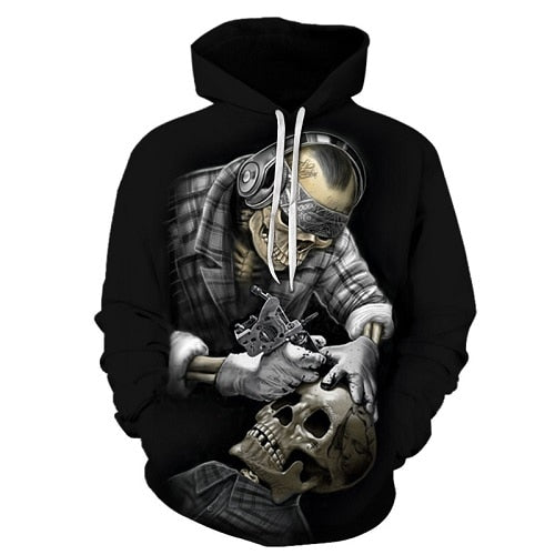 Skull Tattoo Hoodies