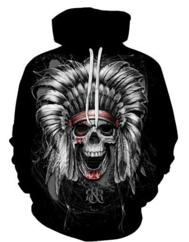 Skull Black Sweater Hoodie