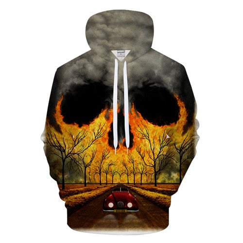 Skull Design Hoodie