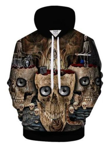 Creepy Skull Hoodie