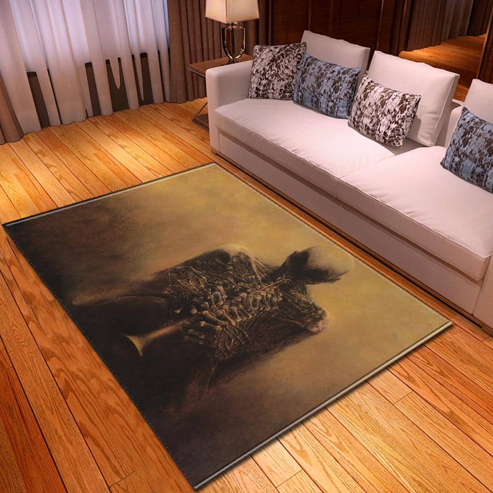 Skull Trumpet Rug