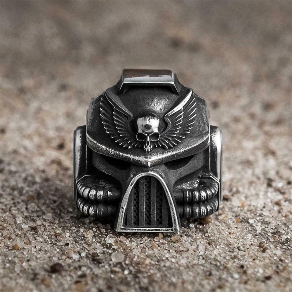 forged skull ring