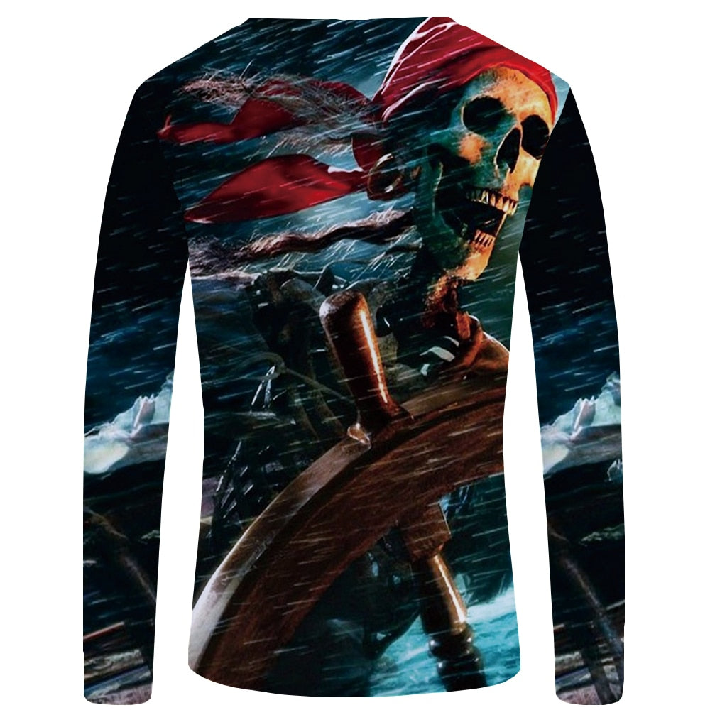 Pirate Skull<br> Long Sleeve Shirt