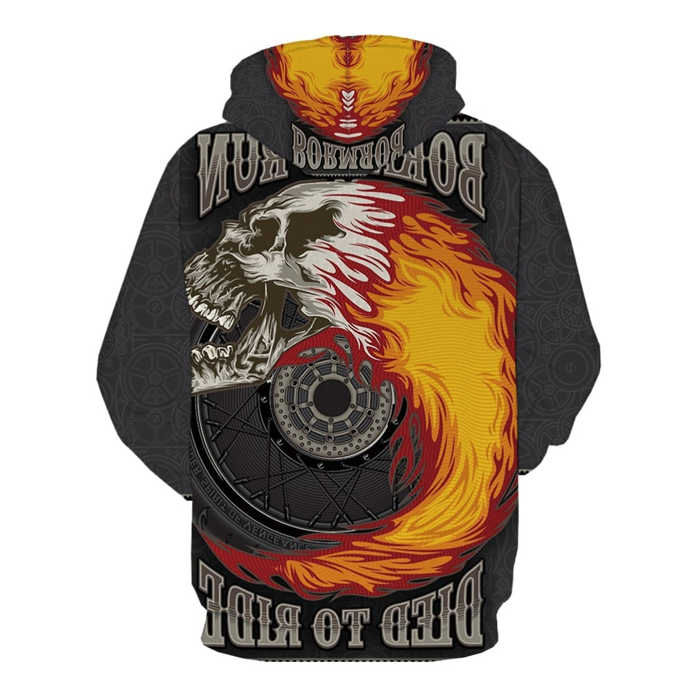 Harley Davidson Mens Skull Hoodie For Sale