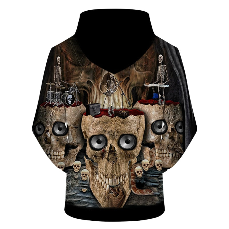 Creepy Skull Hoodie