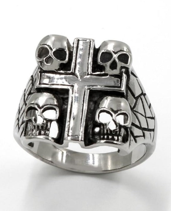 Skull And Cross Ring
