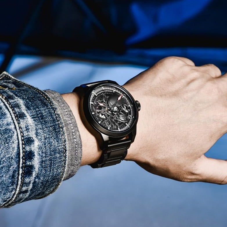 Black Skull Military Watch