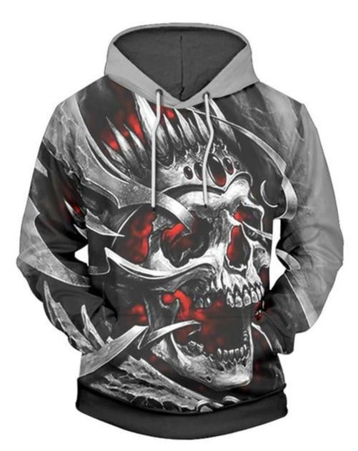 Crazy Skull Hoodies