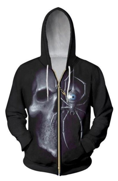 Heavy Style Skull Hoodie