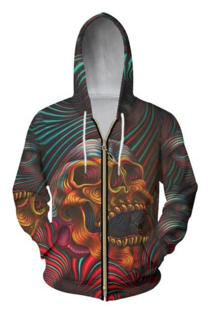 Graphic Skull Hoodies For men