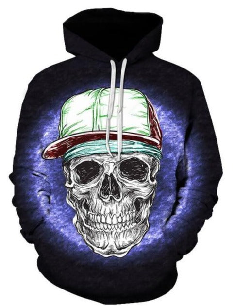 Biker Skull Hoodies
