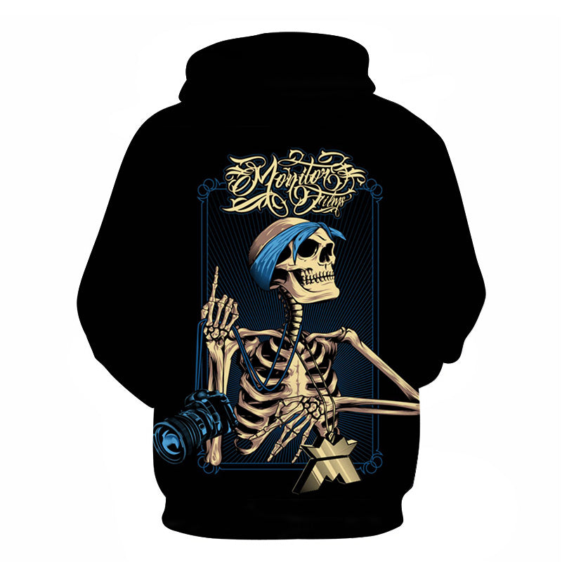 Blackhawks Hoodie Skull