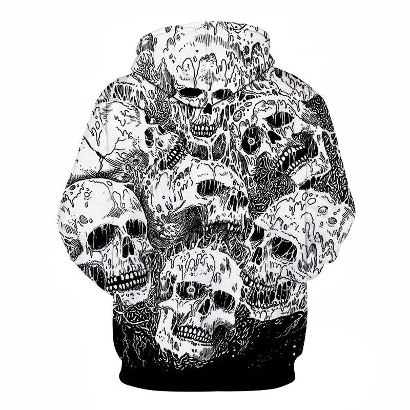 Drop Dead Skull Hoodie For Men