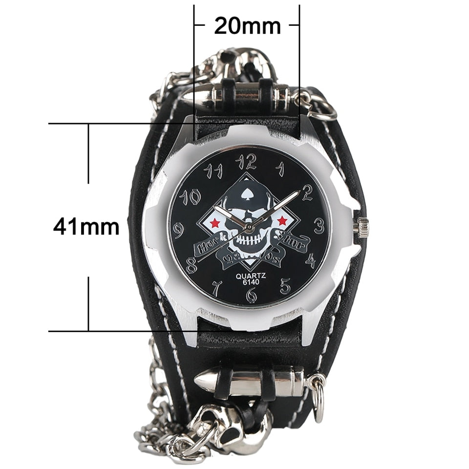 Mens Skull Head Watch