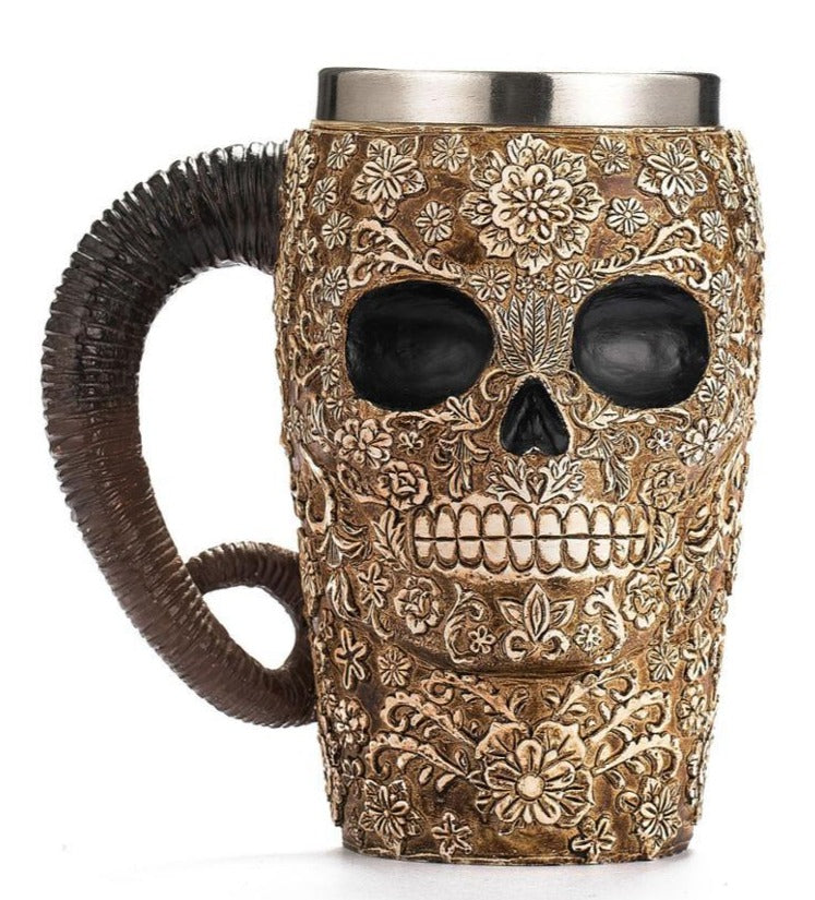 Horned Skull Mug