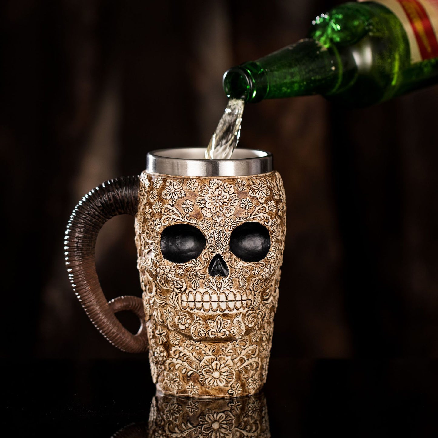 Horned Skull Mug