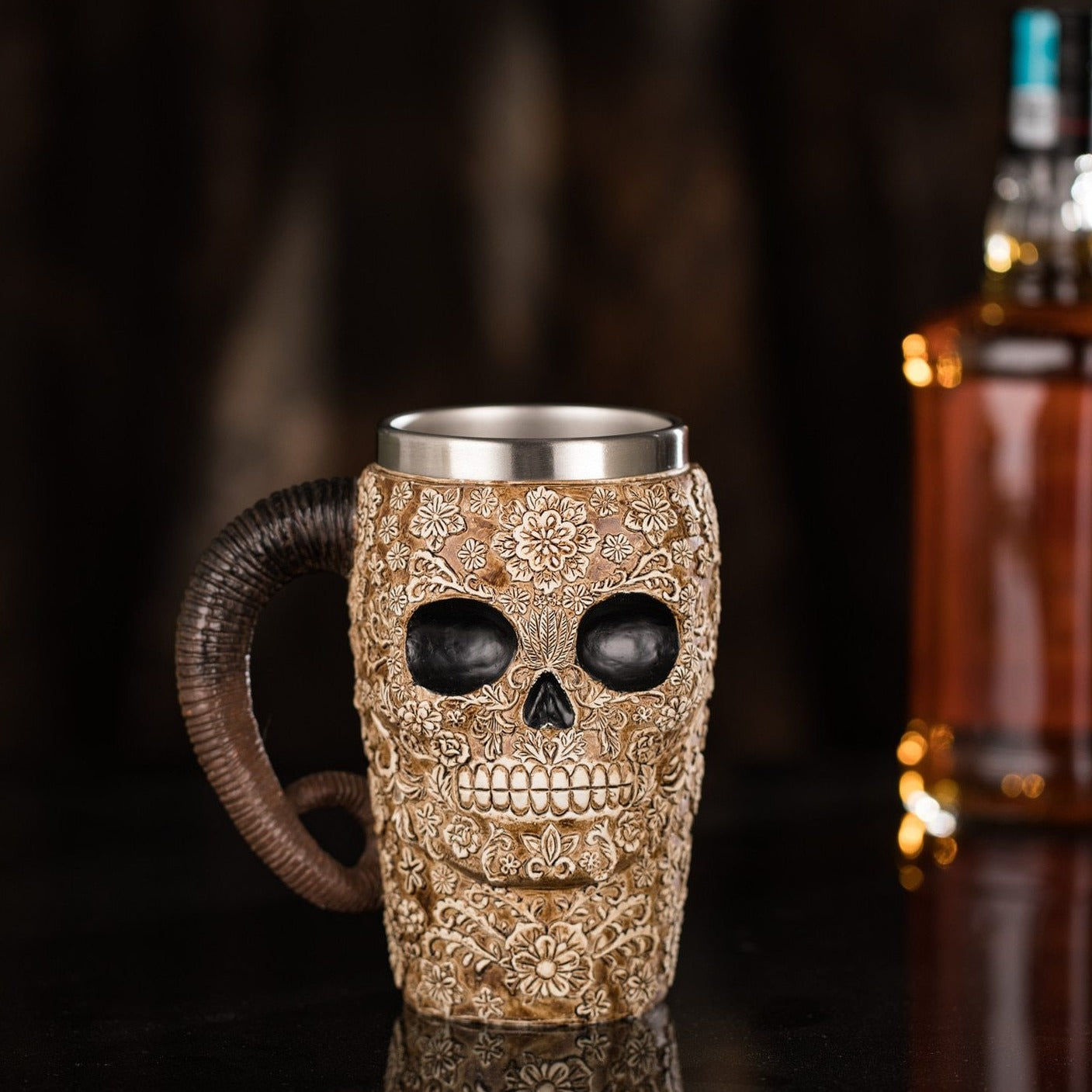 Horned Skull Mug