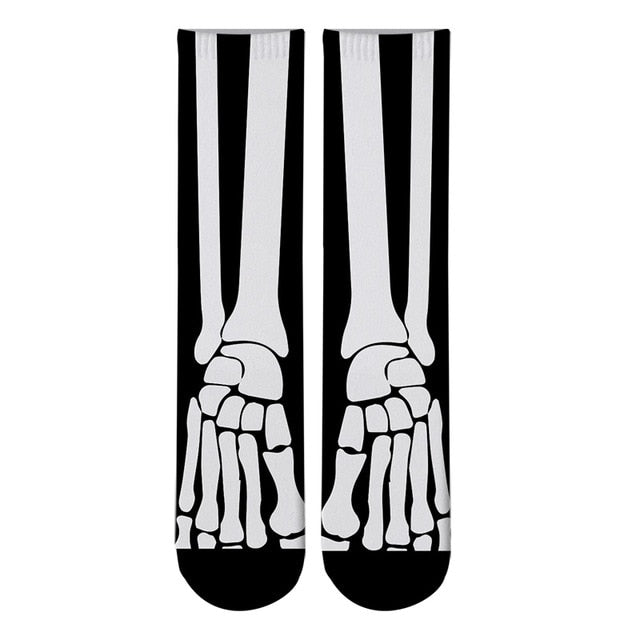 Black Skull Socks