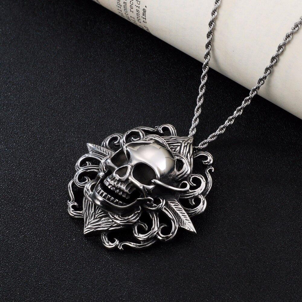 Punk Necklace Mens | Skull Action