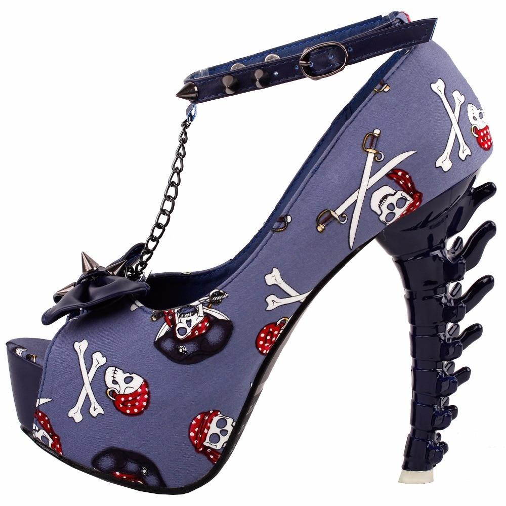 Purple Skull Heels | Skull Action