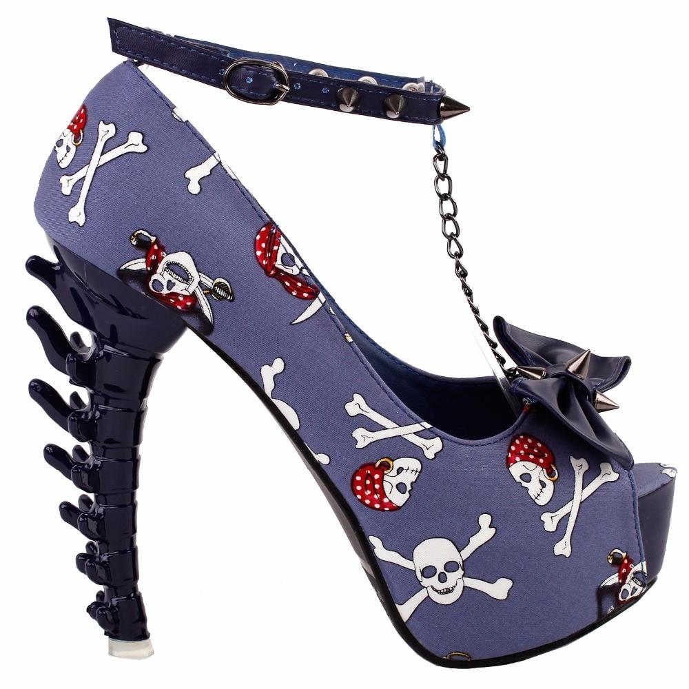 Purple Skull Heels