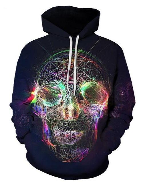 Rainbow Skull Hoodie
