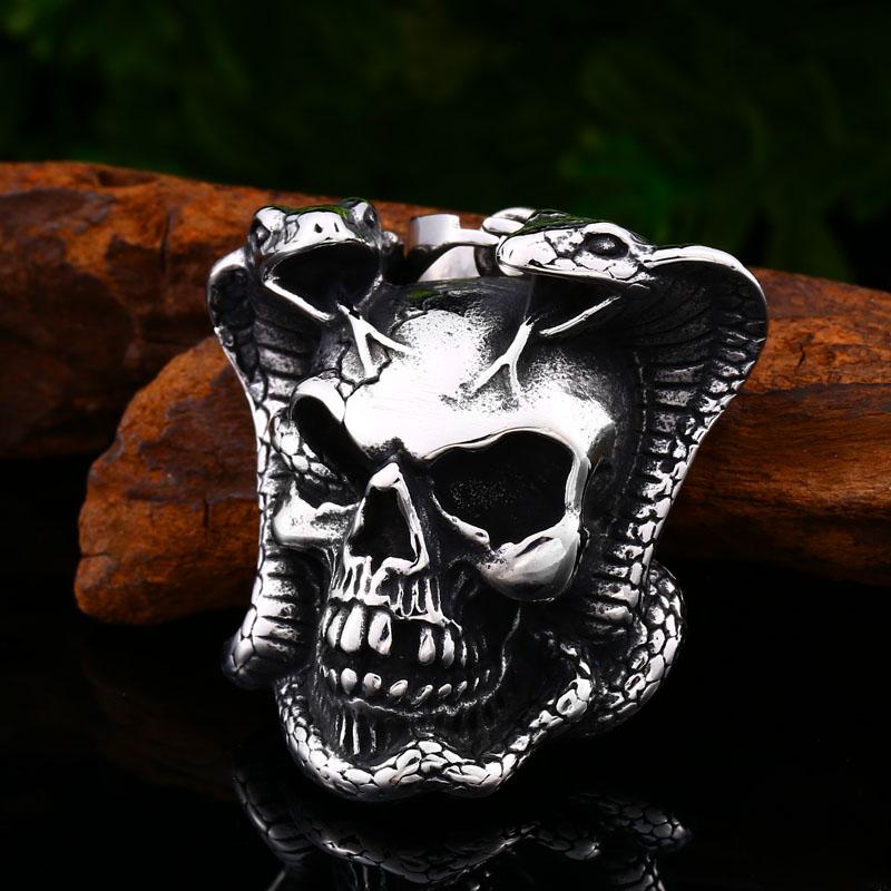 Real Snake Skull Necklace | Skull Action