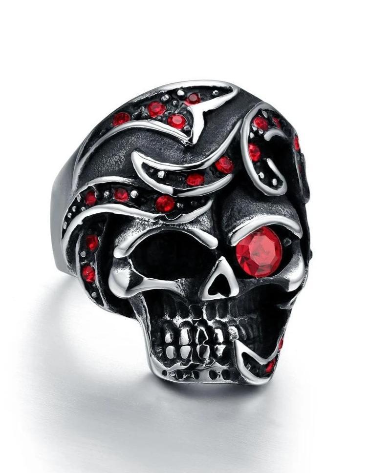 red eye skull ring