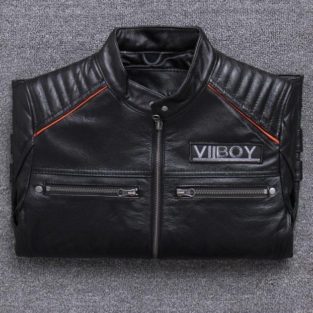 Red Skull Leather Jacket | Skull Action