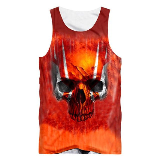 Red Skull Tank Top