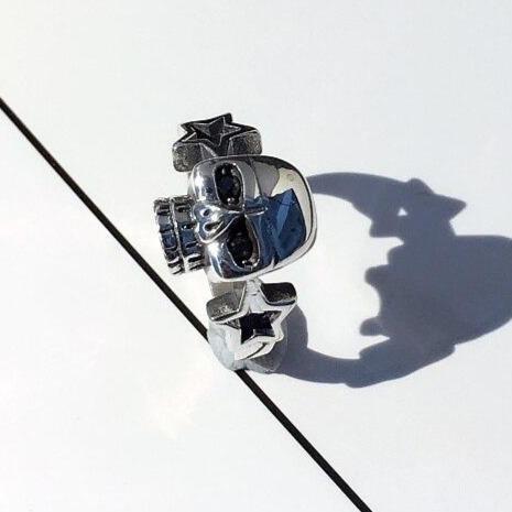 Ring With Two Stars | Skull Action