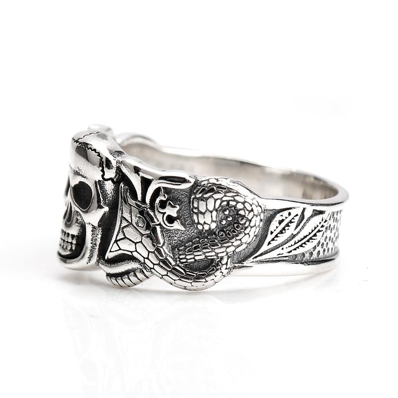Serpent Ring Silver | Skull Action