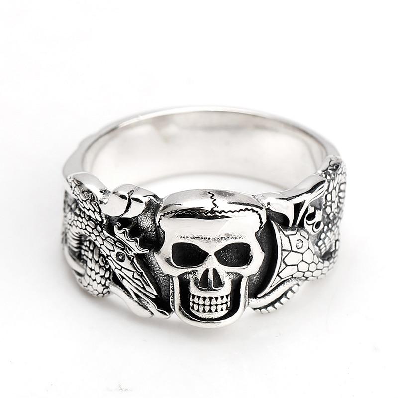 Serpent Ring Silver | Skull Action