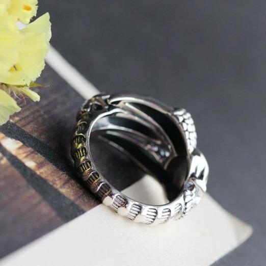 Silver Adjustable Skull Ring | Skull Action