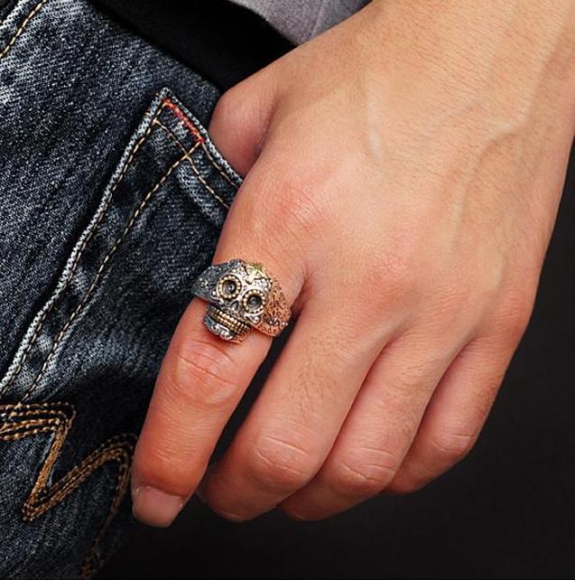 Silver Mexican Skull Ring | Skull Action